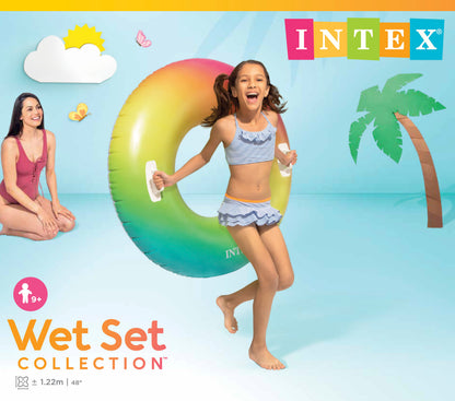 Intex Rainbow Ombre Tube Pool Float 58202 - Image 2