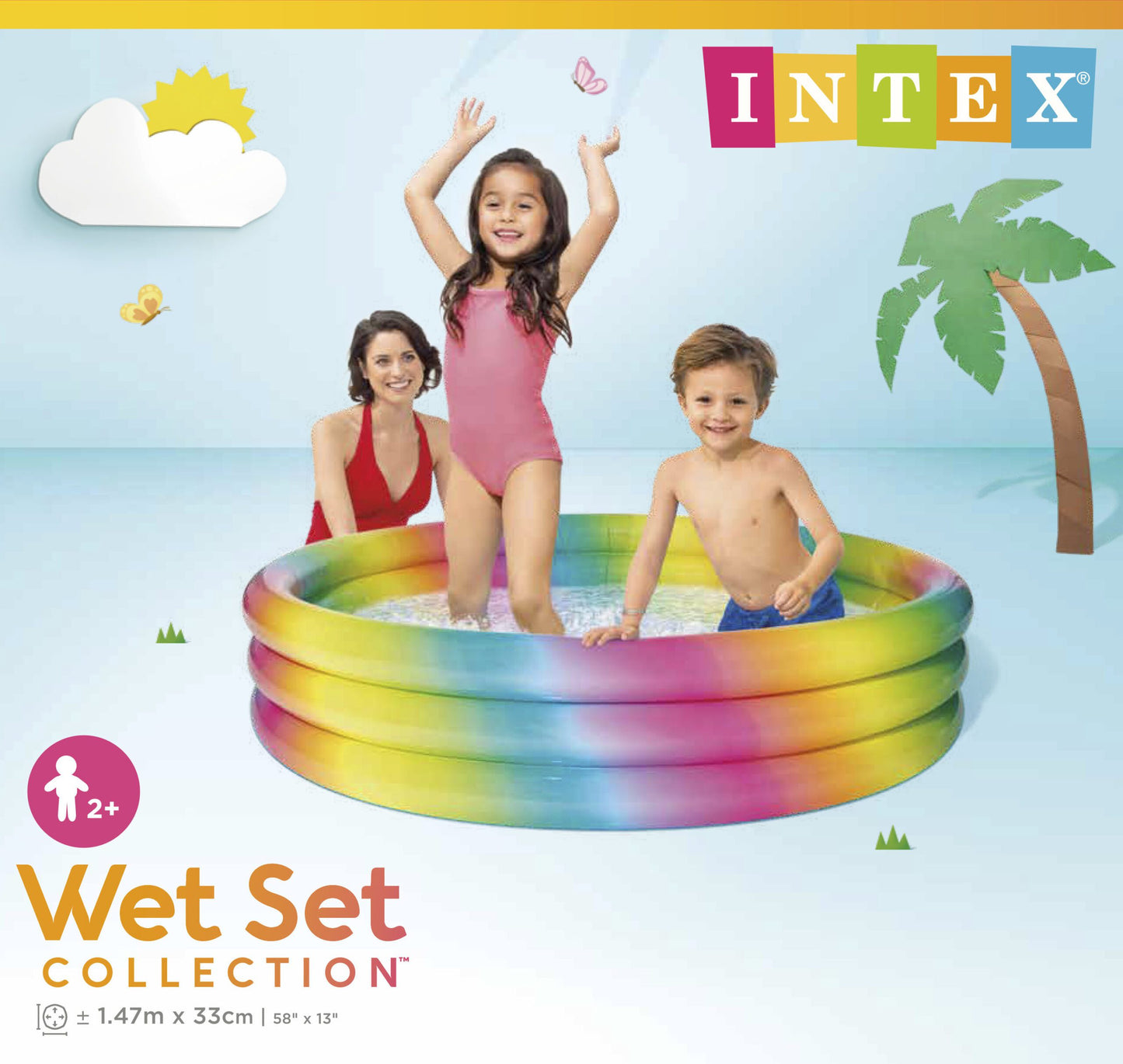 Intex RAINBOW OMBRE POOL 147cm 58439 - Image 4