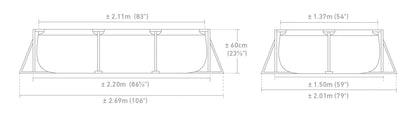 Intex Pink Rectangular Frame Pool 28266 - Image 4