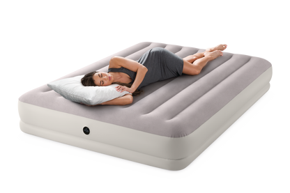 Intex Queen Dura-Beam Prestige Mid-Rise Airbed w/ USB150 Pump- 64179 - Image 4