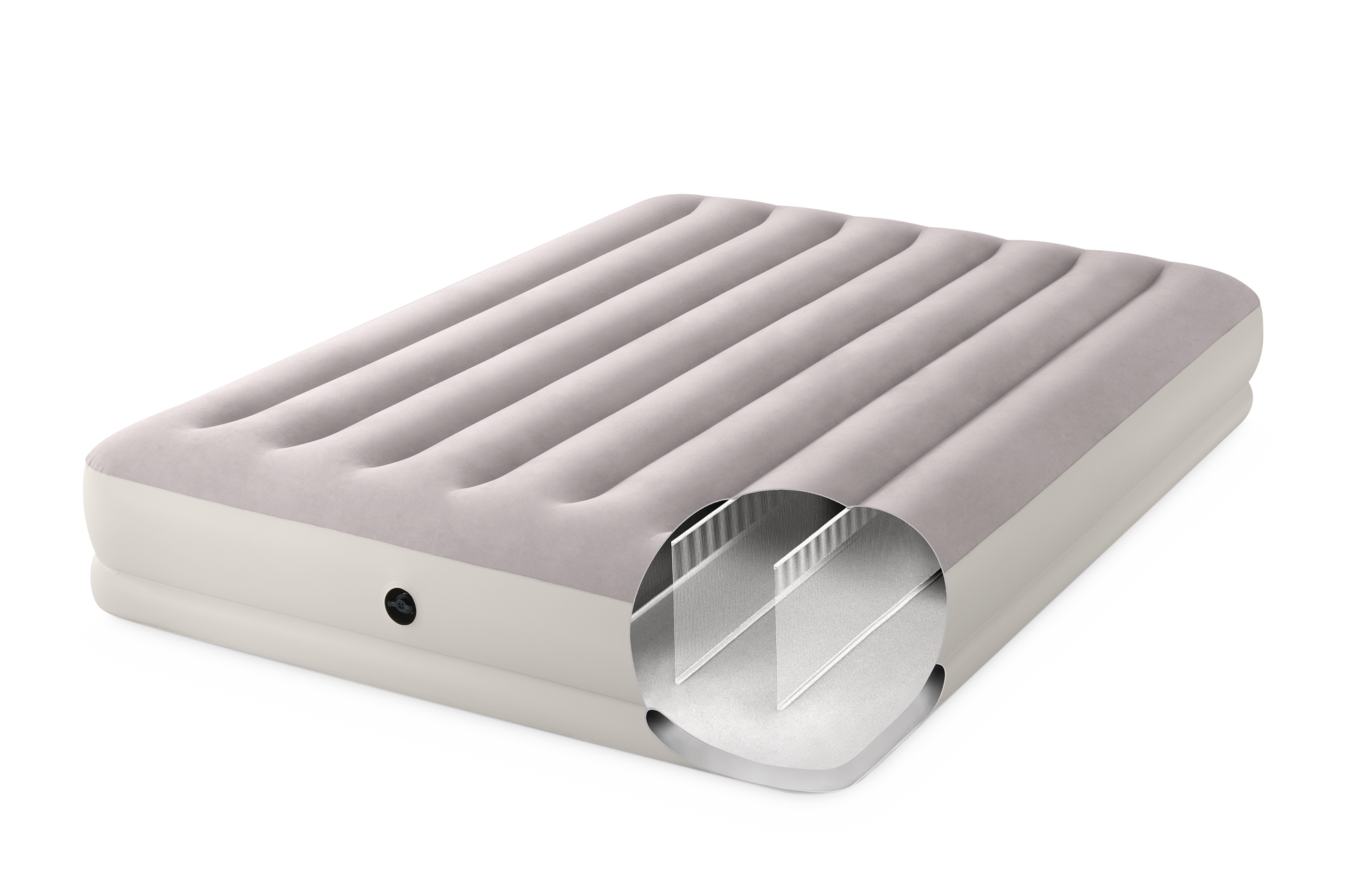Intex Queen Dura-Beam Prestige Mid-Rise Airbed w/ USB150 Pump- 64179 - Image 5