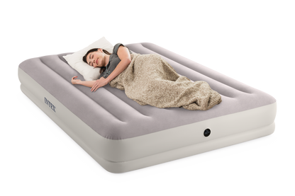 Intex Queen Dura-Beam Prestige Mid-Rise Airbed w/ USB150 Pump- 64179 - Image 7
