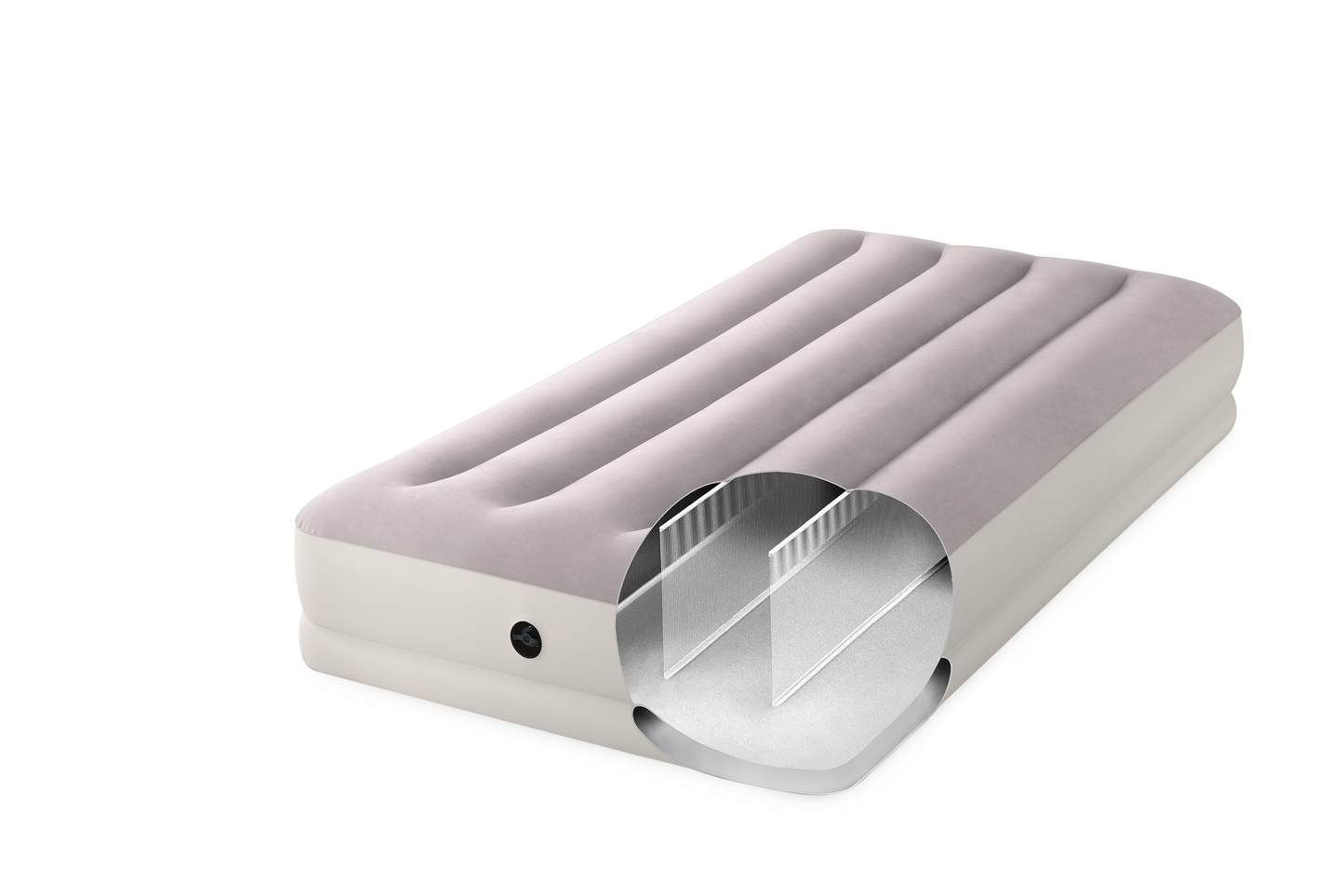 Intex Single (Twin) Dura-Beam Prestige Mid-Rise Airbed w/ USB150 Pump - 64177 - Image 2