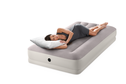 Intex Single (Twin) Dura-Beam Prestige Mid-Rise Airbed w/ USB150 Pump - 64177 - Image 4