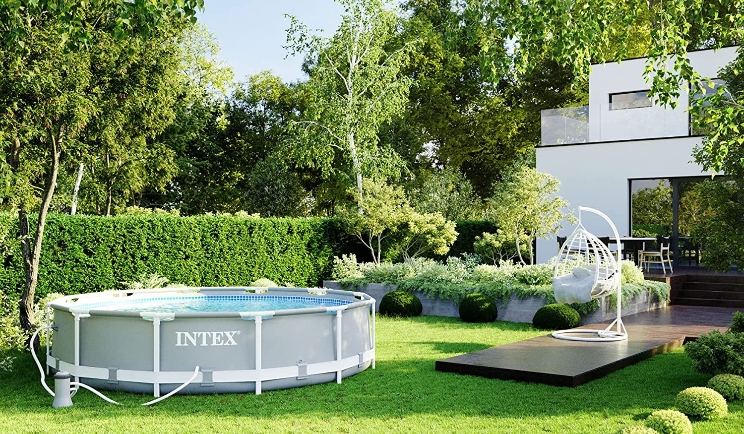 Intex PRISM 12' Metal Frame Above Ground Pool - 366cm x 76cm 26712 - Image 4