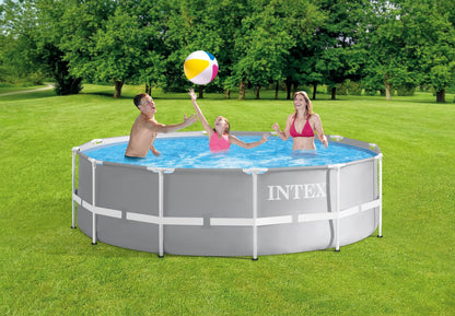 Intex PRISM Premium 12' Metal Frame Pool Outdoor Above Ground 366cm x 99cm - 26716 - Image 2