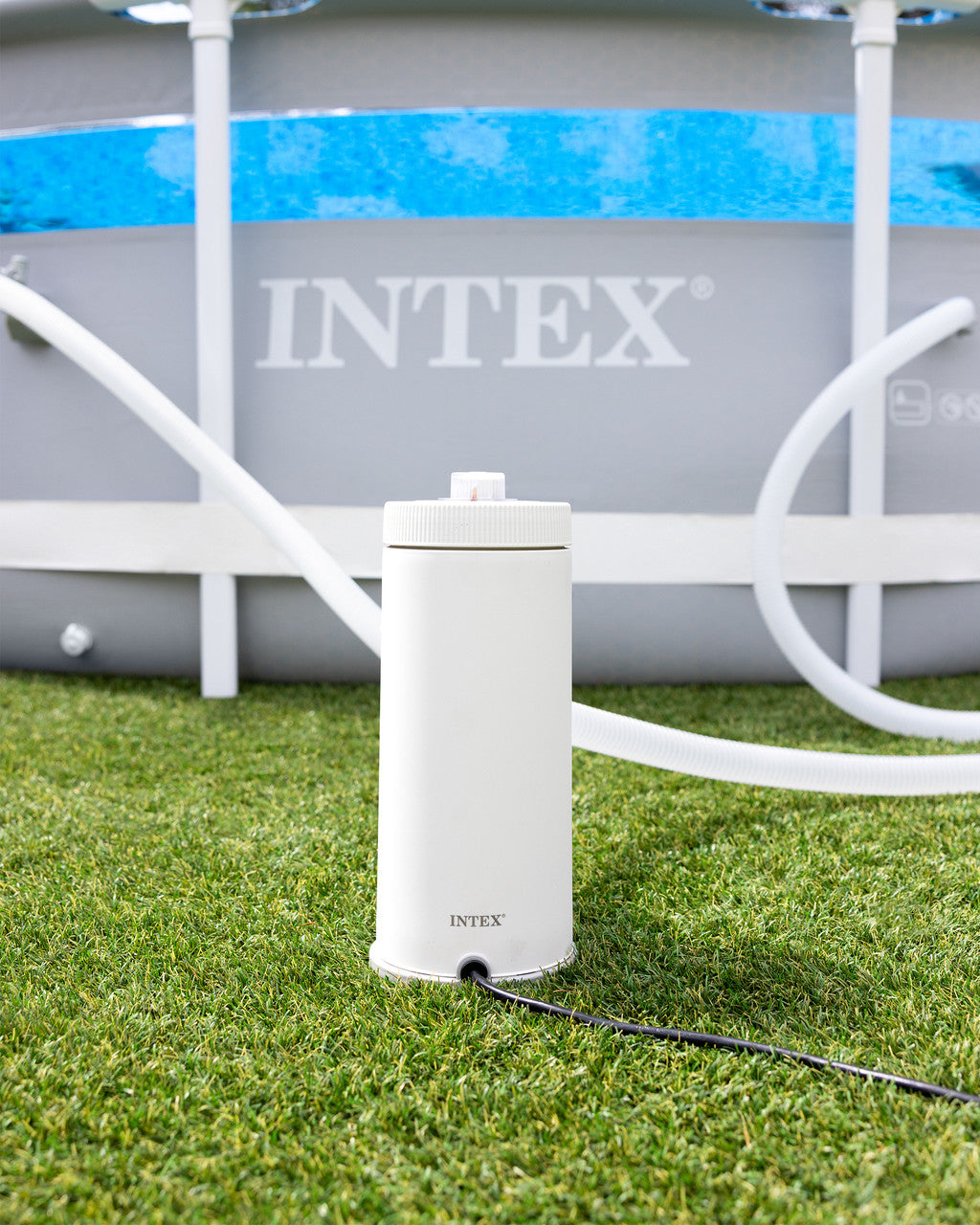Intex C1000 Cartridge Filter Pump W/ GFCI 3785/h 26638 New Model for 2025 - Image 2
