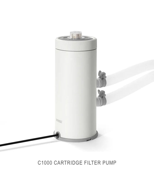Intex C1000 Cartridge Filter Pump W/ GFCI 3785/h 26638 New Model for 2025 - Image 3