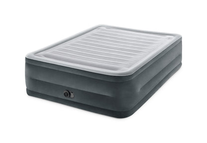 INTEX Queen Dura-Beam® Comfort Plush Air Mattress w/ Built-In USB Electric Pump 64418 - Image 2