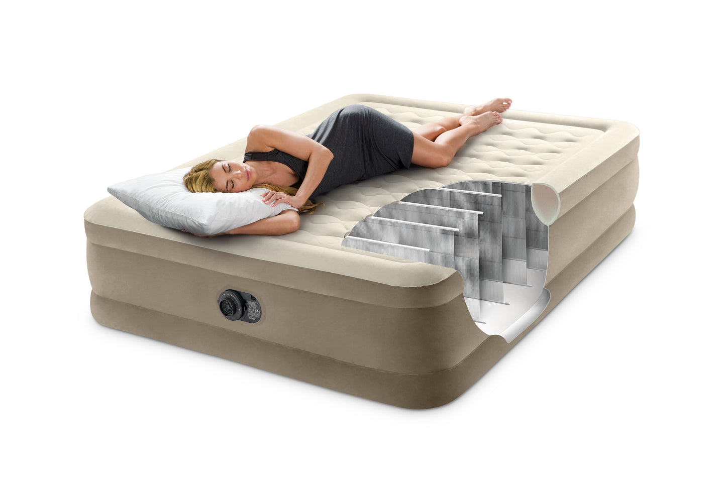 Intex Queen Ultra Plush Airbed 152cm x 203xm x 46cm 64428 - Image 3