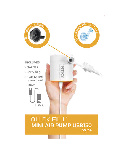 Intex Quick-Fill USB Electric Air Pump - USB150R - 66616 - Image 4