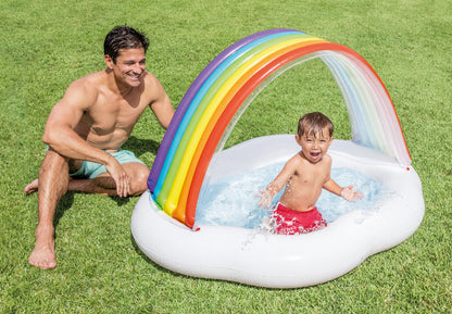 Intex Rainbow Cloud Inflatable Spray Baby Pool 57141 - Image 2