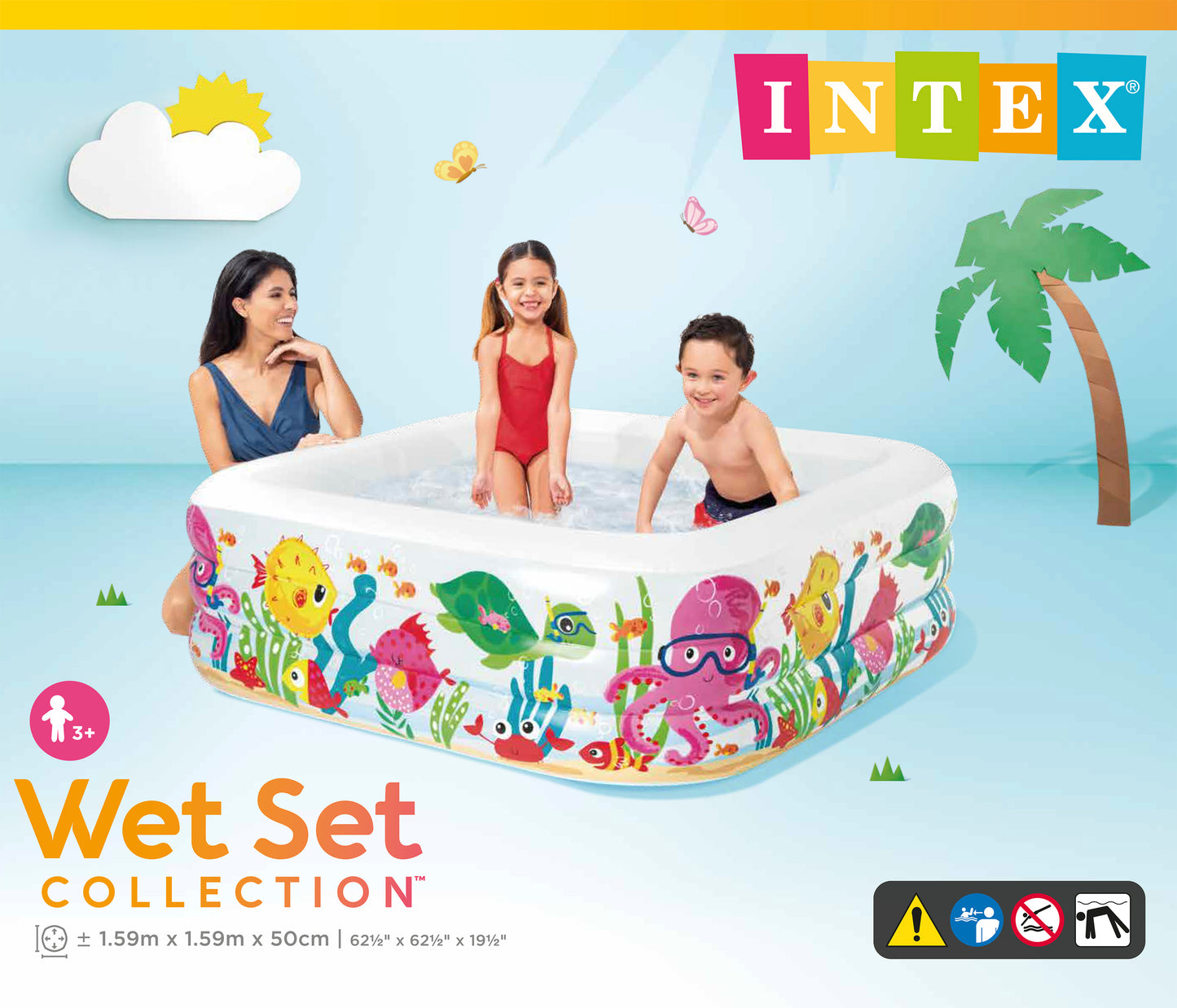 INTEX Sea Aquarium Pool 159cm x 159cm x 50cm 57471 - Image 4
