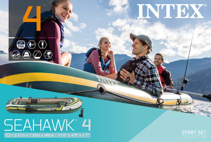 Intex Seahawk 4 Boat Set 68351 - Image 2