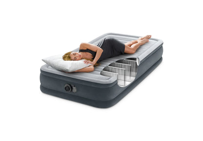 Intex Single (Twin) Deluxe Airbed  33cm 67766 - Image 2