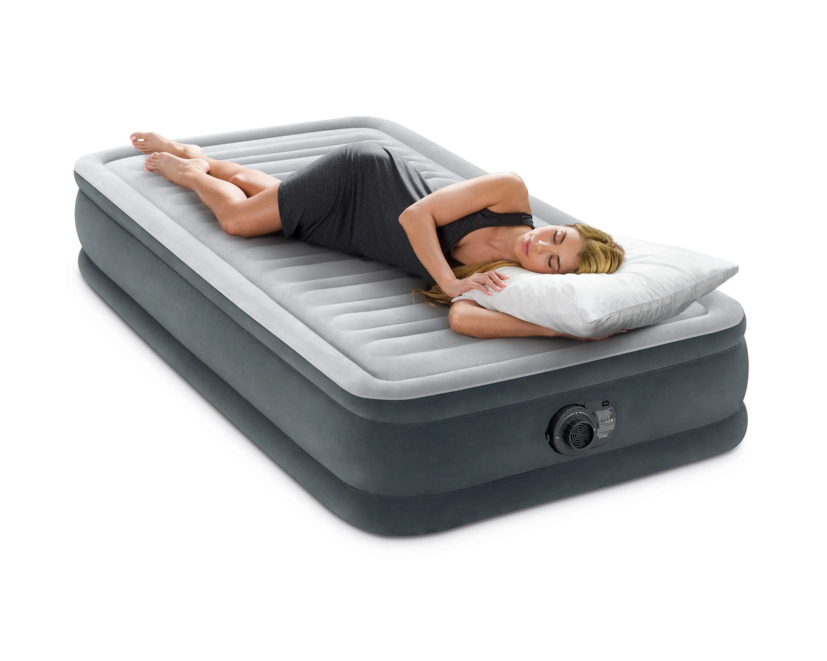 Intex Single (Twin) Deluxe Airbed  33cm 67766 - Image 4