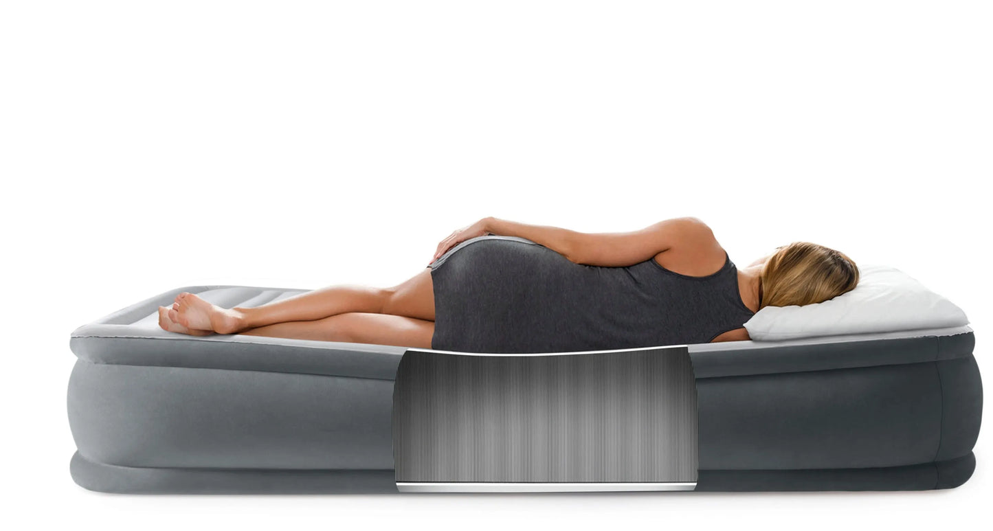 Intex Single (Twin) Deluxe Airbed  33cm 67766 - Image 6