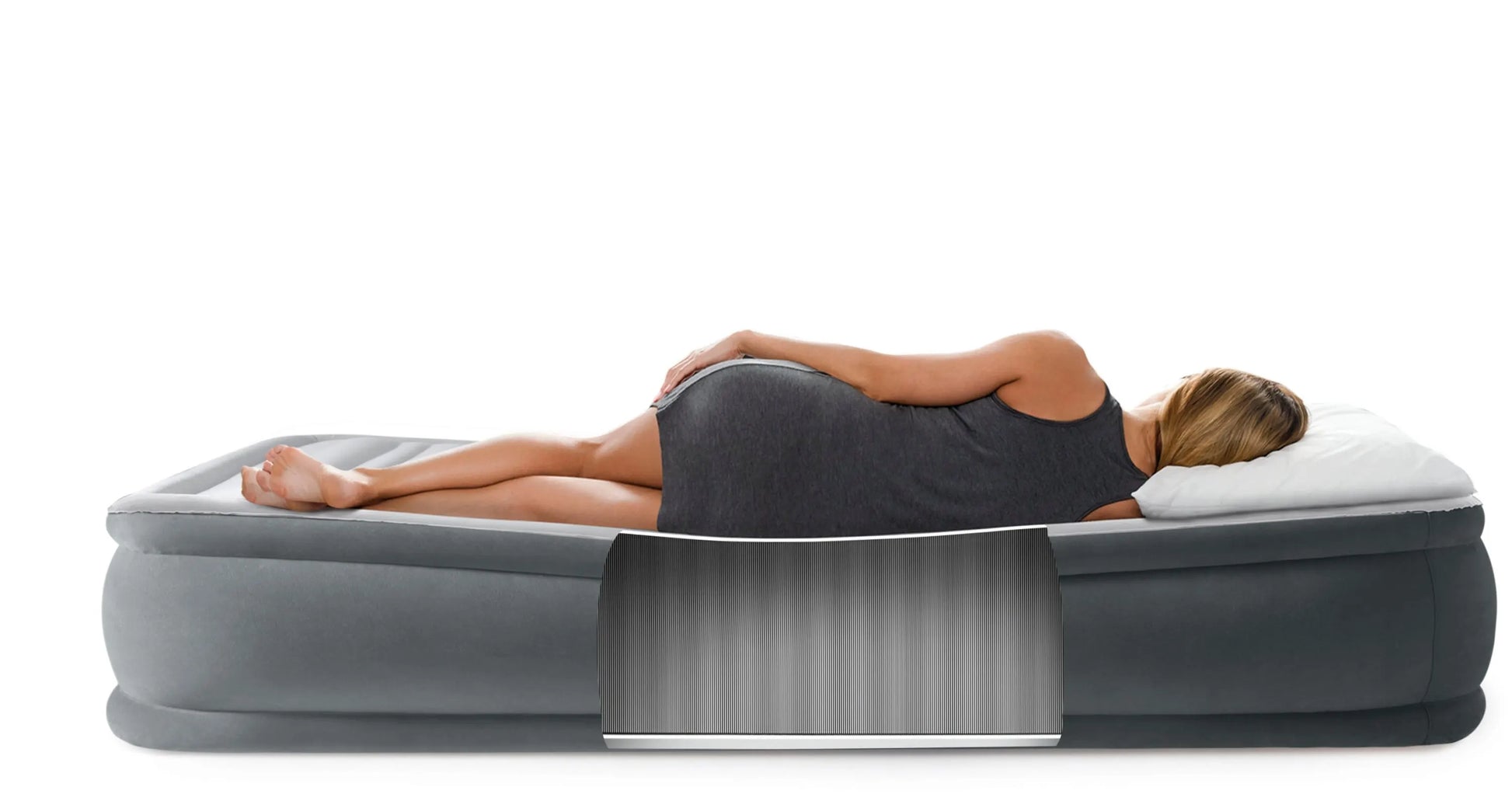 Intex Single (Twin) Deluxe Airbed  33cm 67766 - Image 6