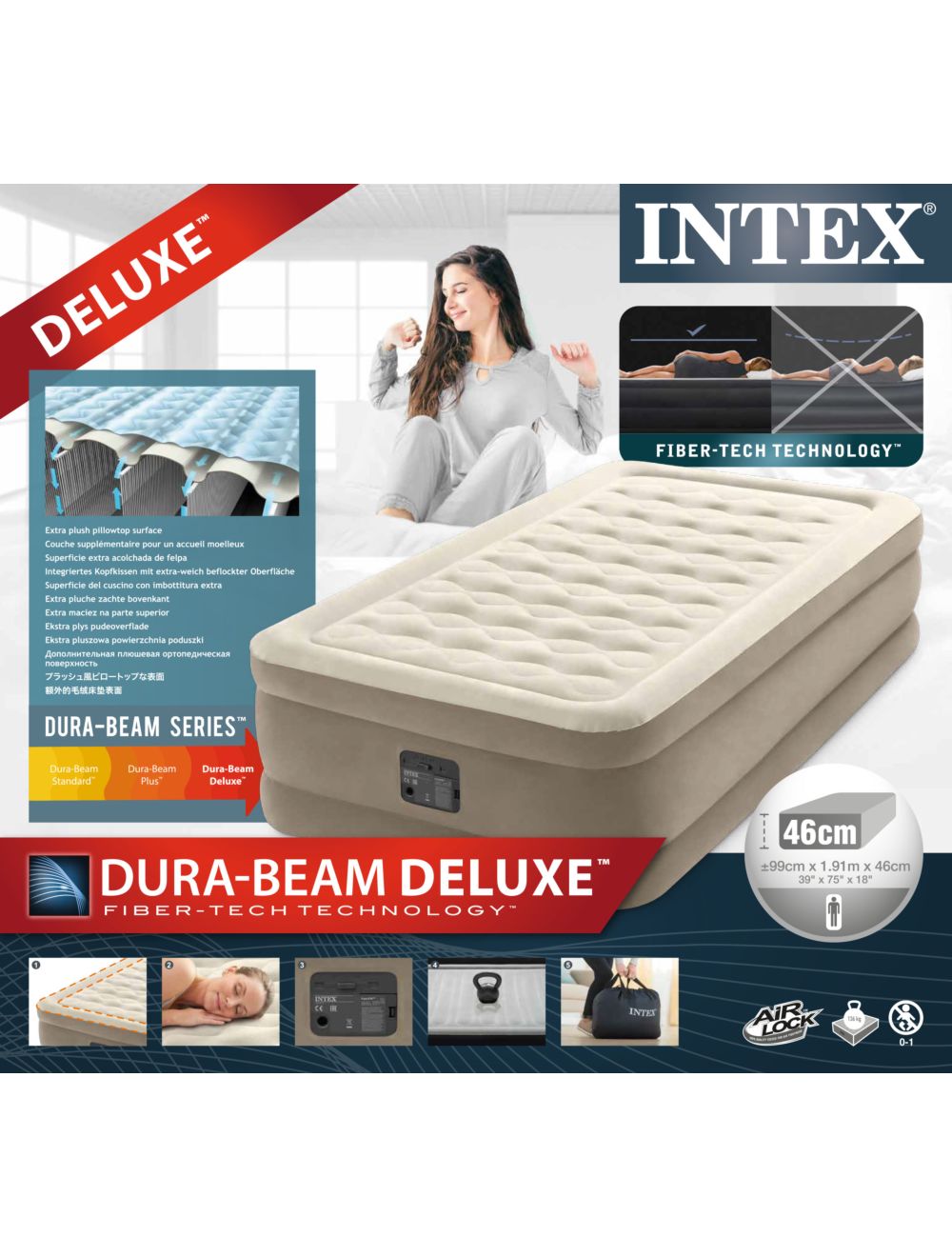 Intex Single (Twin) Ultra Airbed 46cm 64426 - Image 5