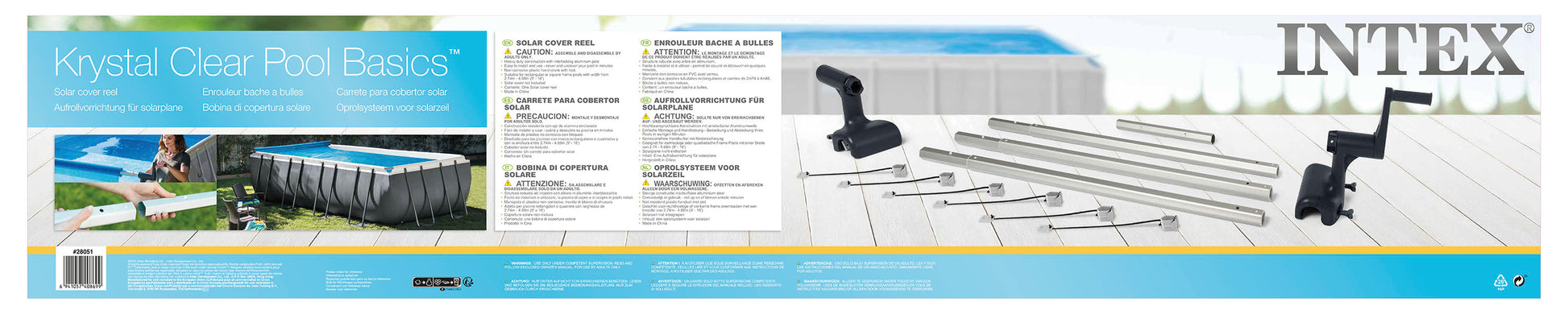 Intex Intex Solar Reel for 9ft-16ft Rectangle Frame Swimming Pool 28051 - Image 7