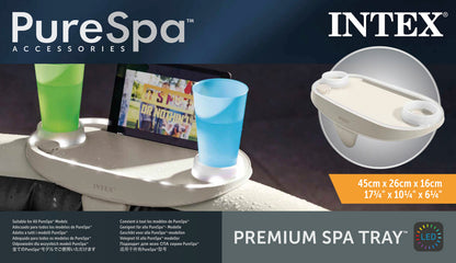 Intex Pure Spa Premium Spa Tray w/ LED Light 28520 - Image 5