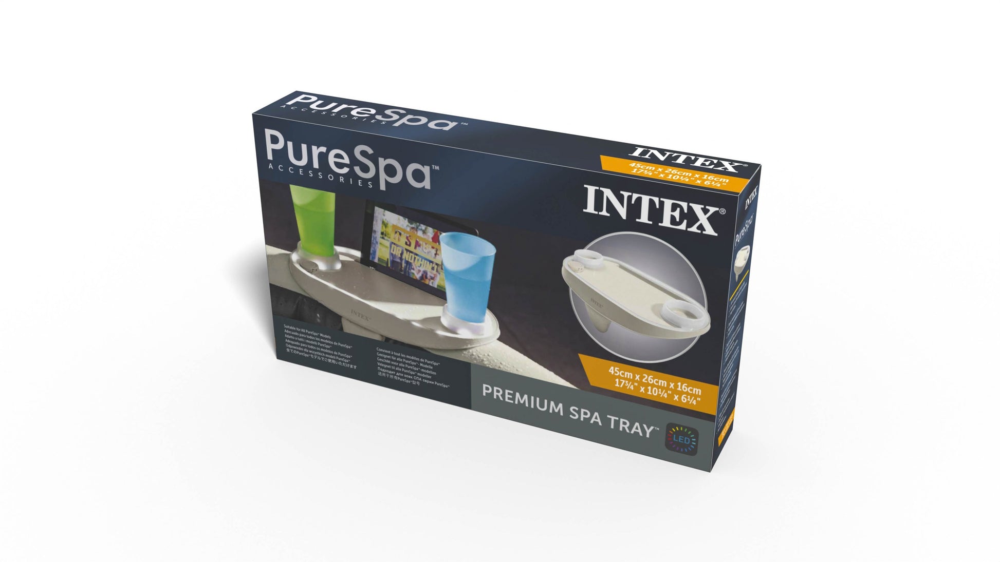 Intex Pure Spa Premium Spa Tray w/ LED Light 28520 - Image 6