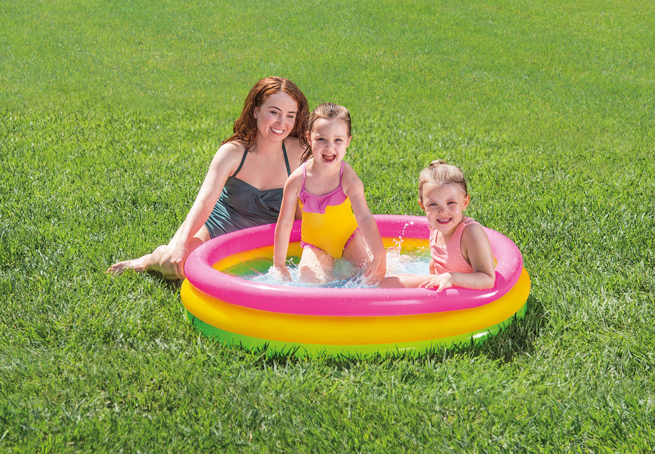 Intex Sunset Glow Inflatable Kiddie Pool - 113 x 25cm 57412 - Image 2