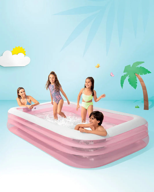 Intex Swim Center Family Inflatable Pool 58487 Pink - Image 4