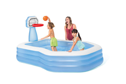Intex Swim Center Shootin' Hoops Inflatable Pool 2.57m x 1.88m 57183 - Image 4
