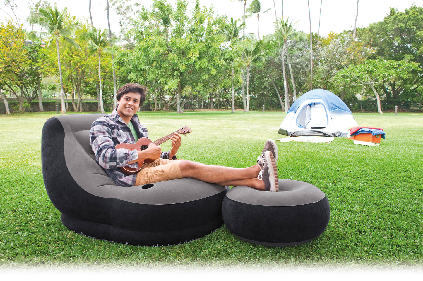 Intex Ultra Lounge Inflatable Chair and ottoman 68564 - Image 2