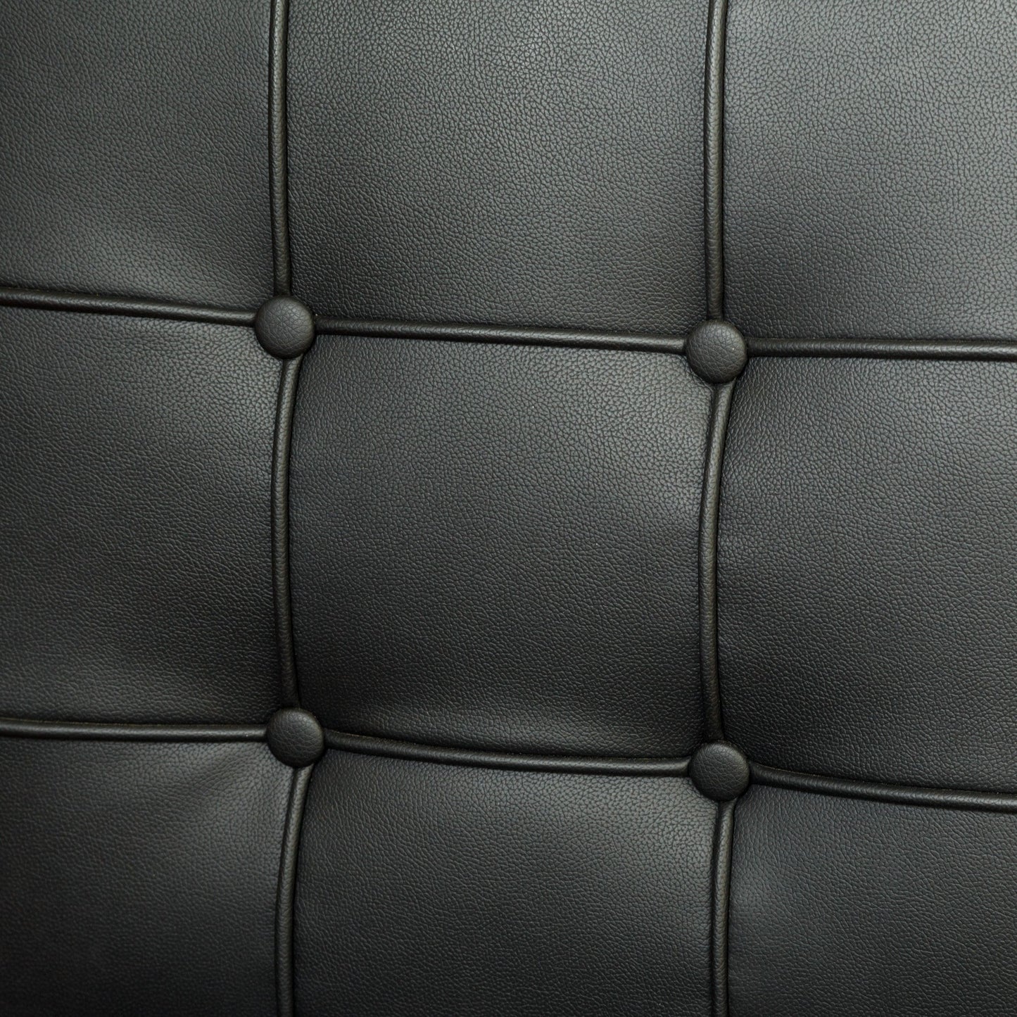Pandora Modern Bonded Leather Dining Chair in Black - Image 3