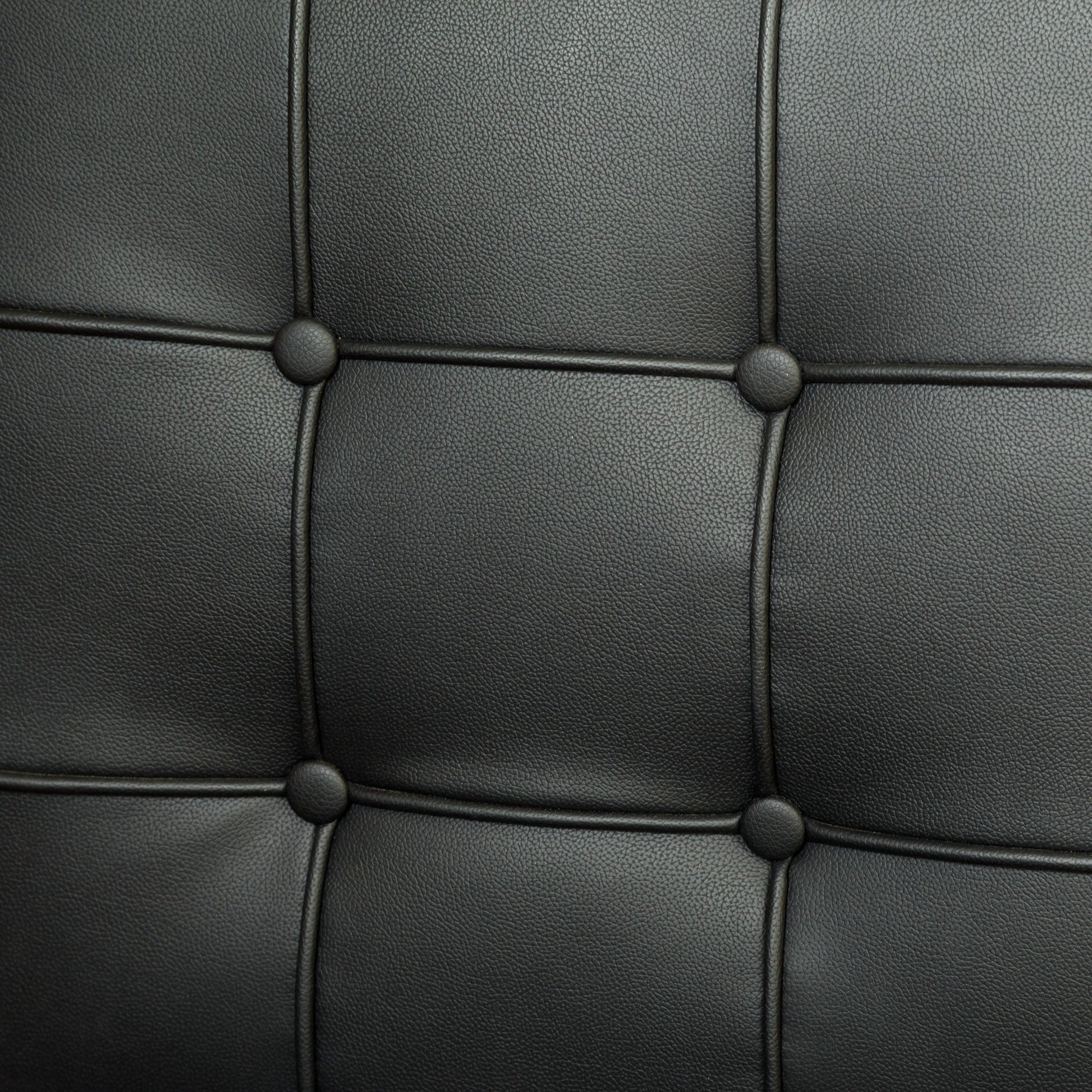 Pandora Modern Bonded Leather Dining Chair in Black - Image 3