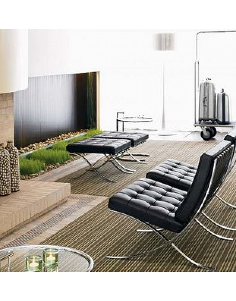 Black Barcelona Chair - Classic Version - Replica - Image 2