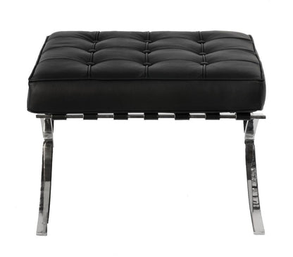 Black Barcelona Ottoman - Classic Version - Replica - Image 2
