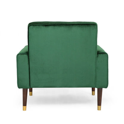 Lewisham Emerald Tufted Velvet Armchair - Image 5