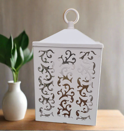 White Cottage Lantern - Image 2