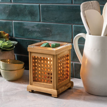 Wood & Cane Vintage Bulb Illumination Warmer - Image 2