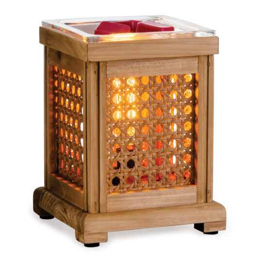 Wood & Cane Vintage Bulb Illumination Warmer - Image 3