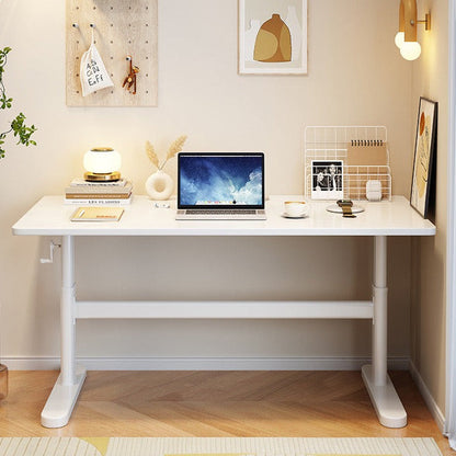 White Height-Adjustable Study Desks/Solid Wood Study Desk/Home Office/1M/1.2M - Image 4