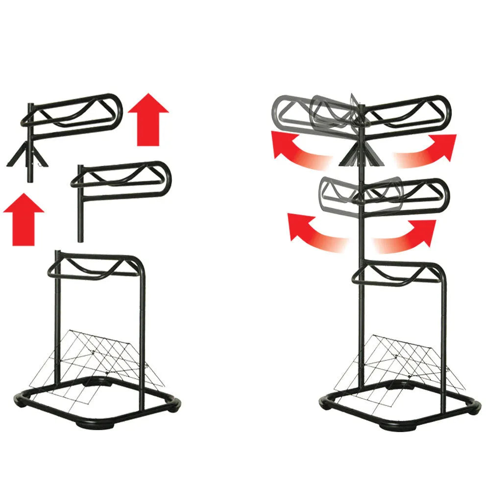 Samland Heavy Duty Three Tier Rotable Saddle Stand Saddle Rack - Image 2