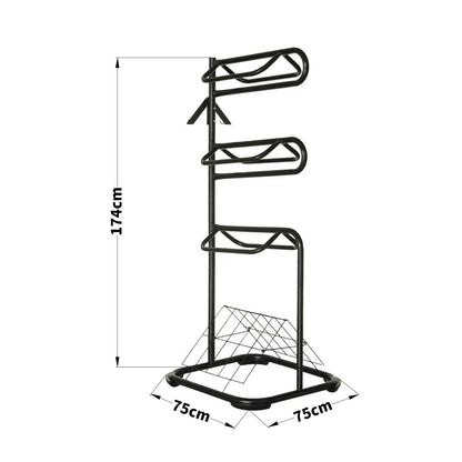 Samland Heavy Duty Three Tier Rotable Saddle Stand Saddle Rack - Image 3