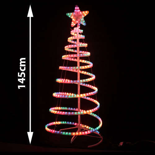 Samland Led 145cm Rope Light Christmas Tree & Star Motif Xmas New - Image 2