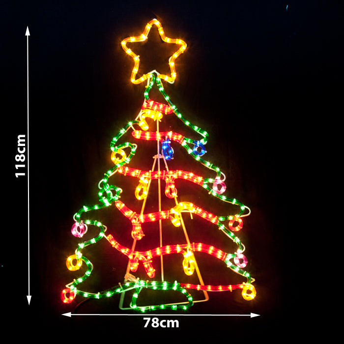 Samland Christmas Tree Motif Rope Light Large 118cm Height - Image 2