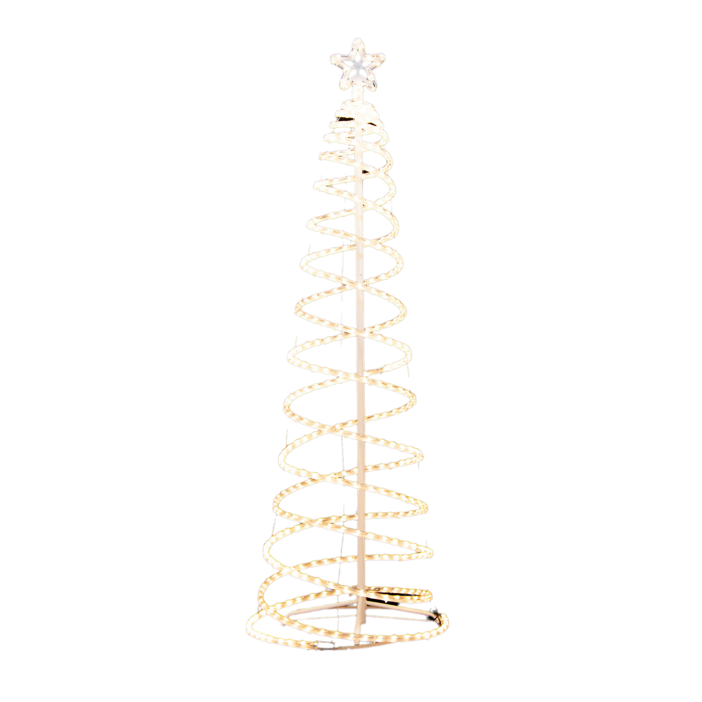 Samland Led 185cm Spiral Rope Light Christmas Tree Star Motif Warm White - Image 3