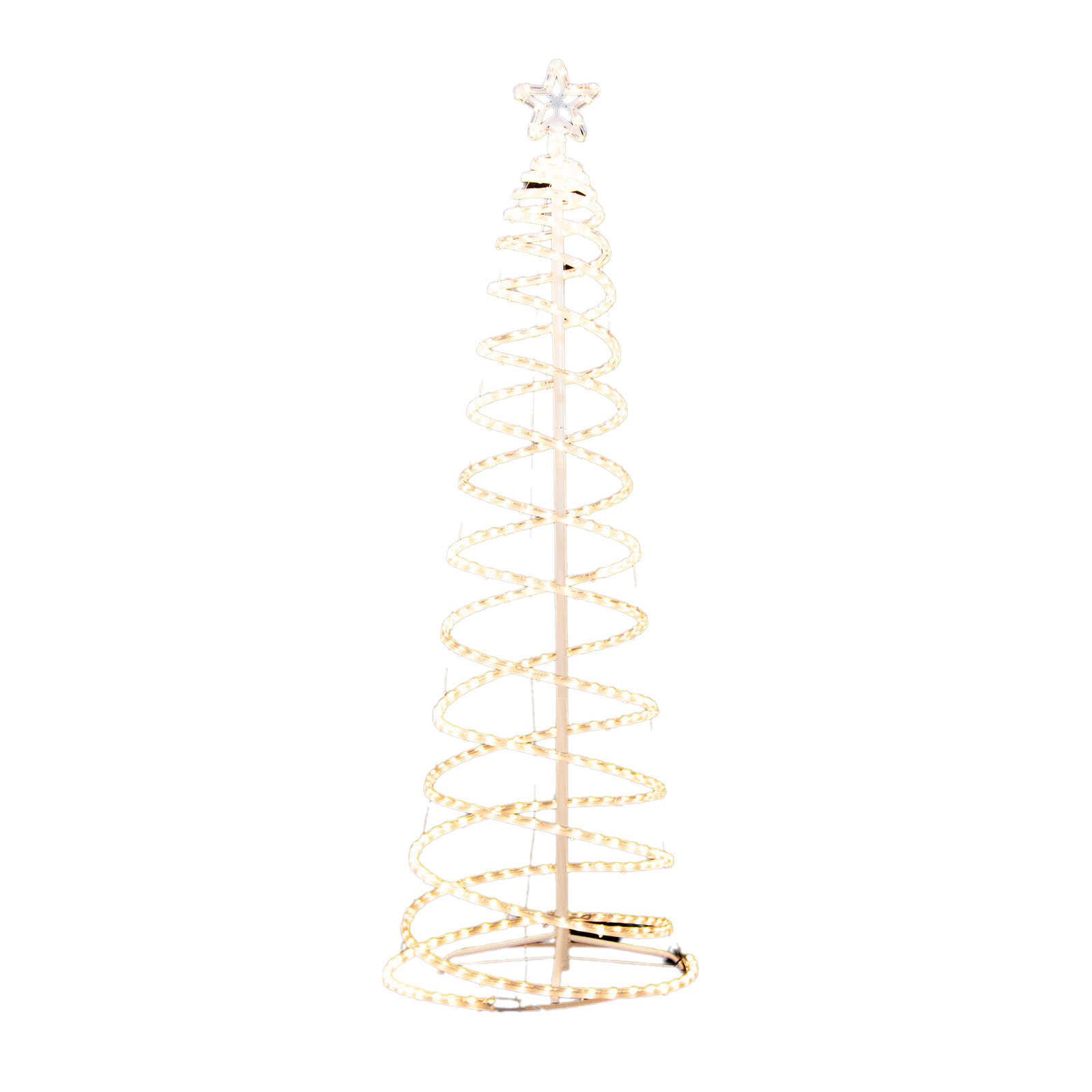 Samland Led 185cm Spiral Rope Light Christmas Tree Star Motif Warm White - Image 3
