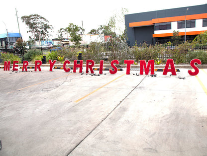 Samland Merry Christmas Commercial Led Light and Garland Display - Image 2