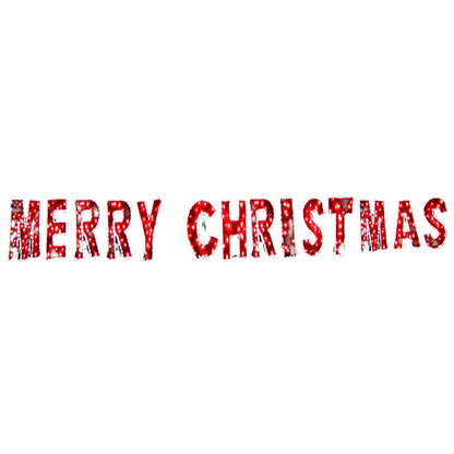 Samland Merry Christmas Commercial Led Light and Garland Display - Image 3