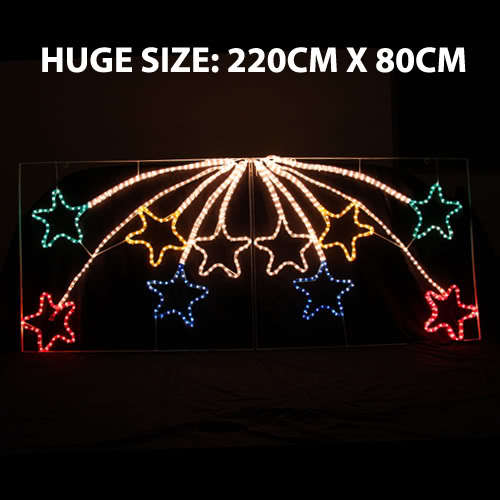 Samland Led Animated 10 Stars Motif Rope Light for Christmas 2.2m - Image 2