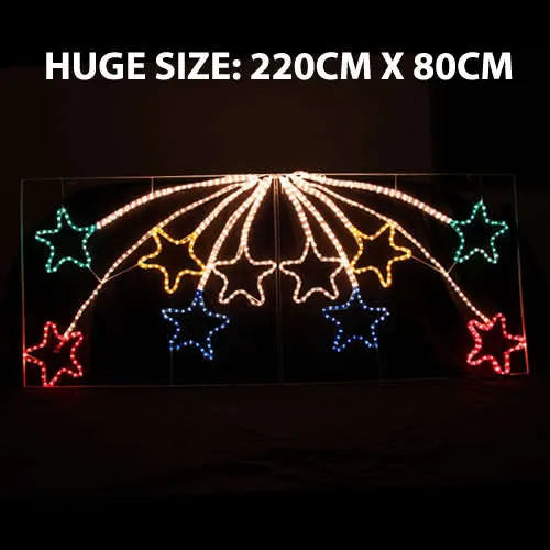 Samland Led Animated 10 Stars Motif Rope Light for Christmas 2.2m - Image 2