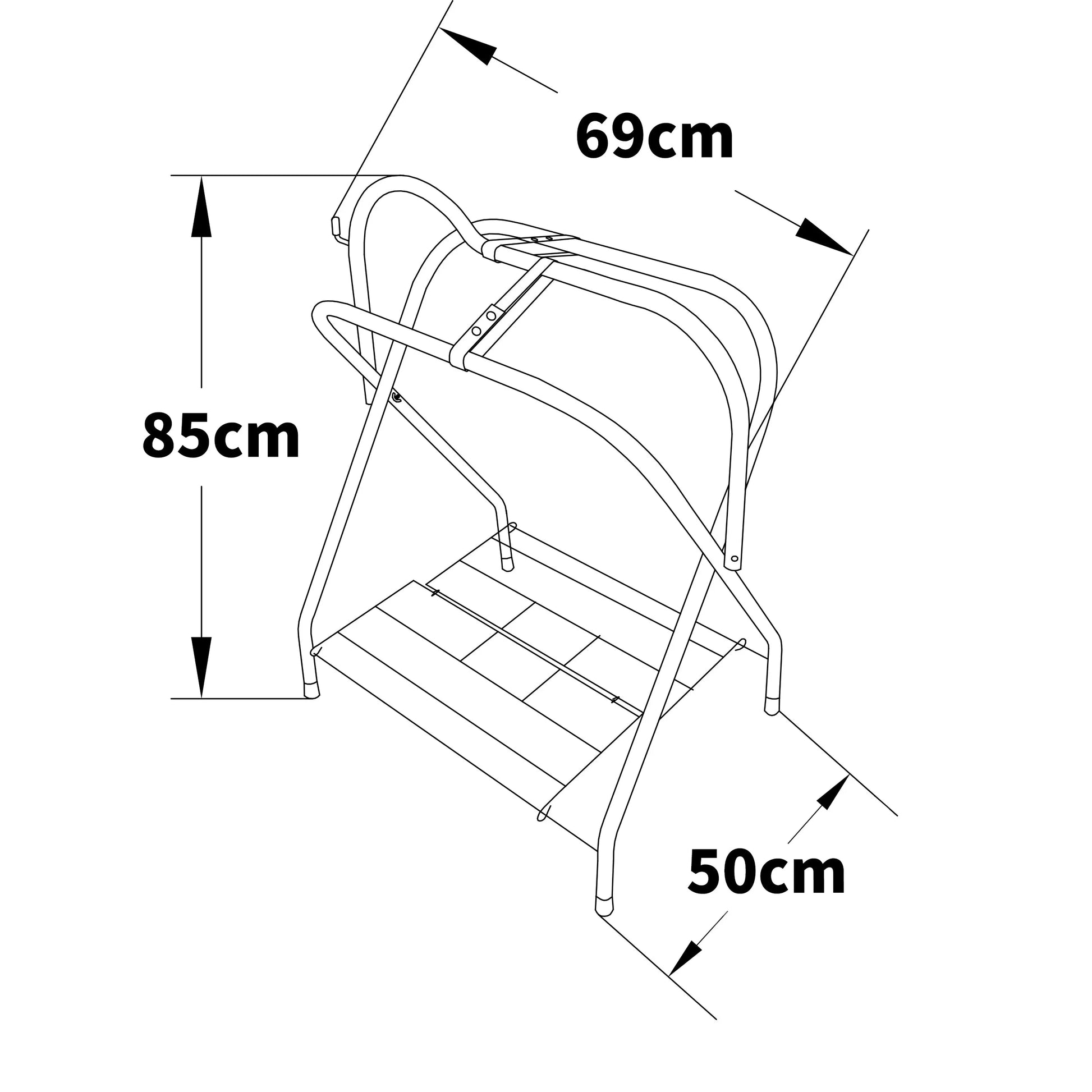 Samland Foldable Saddle Rack Steel Saddle Stand - Image 2